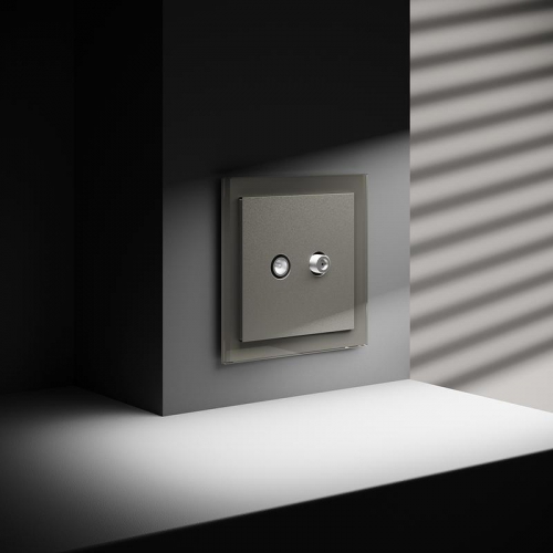 Розетка телевизионная оконечная TV + SAT 2-м СП S70 механизм шелк Voltum VLS060404 VLS060404