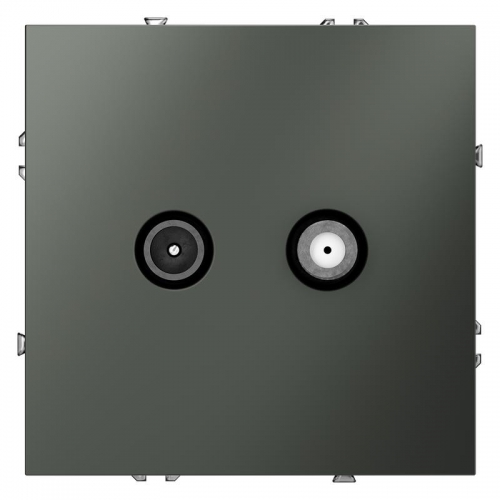 Розетка телевизионная оконечная TV + SAT 2-м СП S70 механизм титан Voltum VLS060406 VLS060406