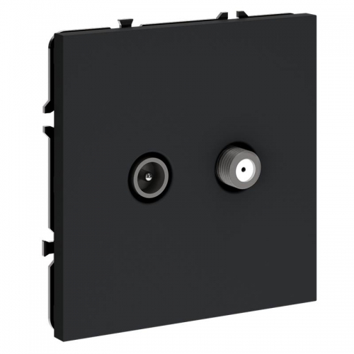 Розетка телевизионная оконечная TV + SAT 2-м СП S70 механизм графит Voltum VLS060407 VLS060407