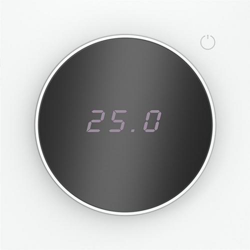 Терморегулятор электронный S70 с индикацией и датчиком для теплого пола механизм бел. матов. Voltum VLS070102 VLS070102