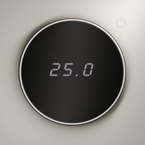 Терморегулятор электронный S70 с индикацией и датчиком для теплого пола механизм кашемир Voltum VLS070103 VLS070103