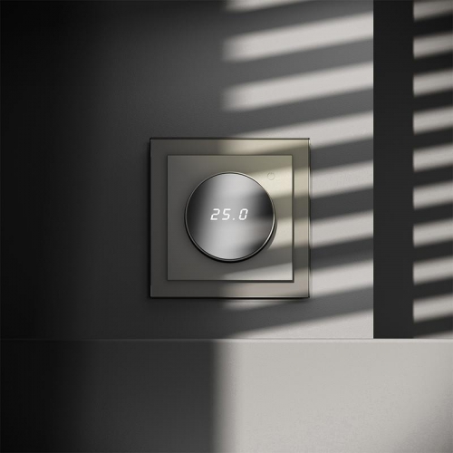 Терморегулятор электронный S70 с индикацией и датчиком для теплого пола механизм шелк Voltum VLS070104 VLS070104