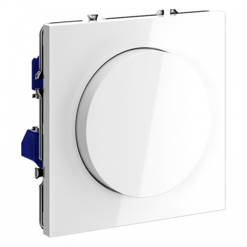 Светорегулятор поворотно-нажимной СП S70 600Вт механизм бел. глянцевый Voltum VLS070301 VLS070301