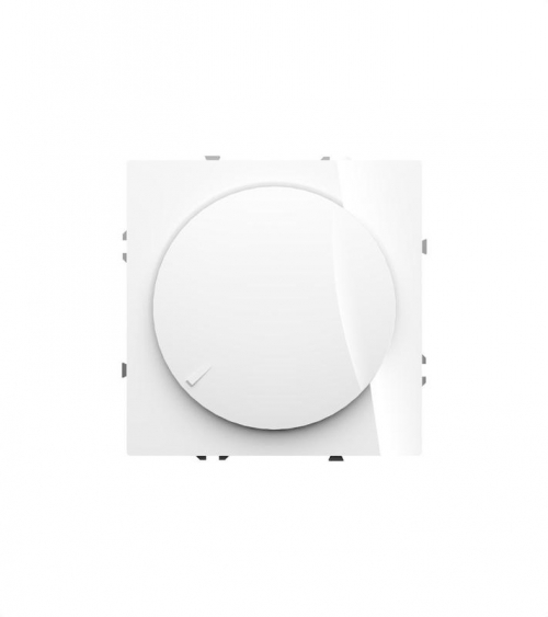 Светорегулятор поворотно-нажимной СП S70 600Вт механизм бел. глянцевый Voltum VLS070301 VLS070301