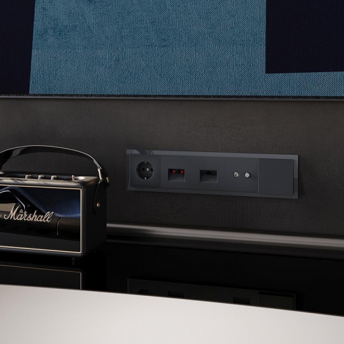 Вывод кабеля СП S70 механизм графит Voltum VLS080207 VLS080207