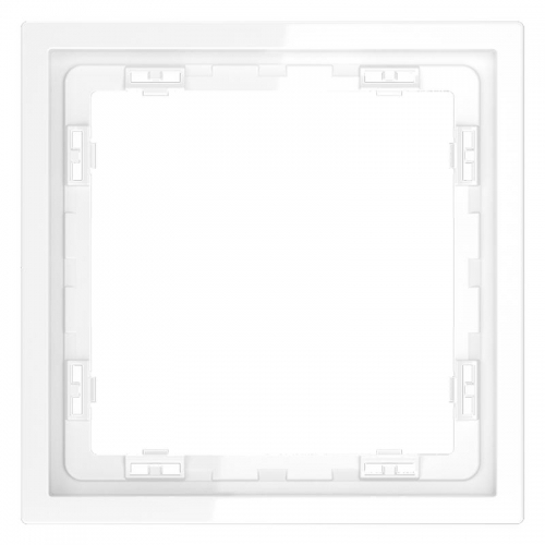 Рамка 1-м S70 пластик. бел. глянцевый Voltum VLS100101 VLS100101