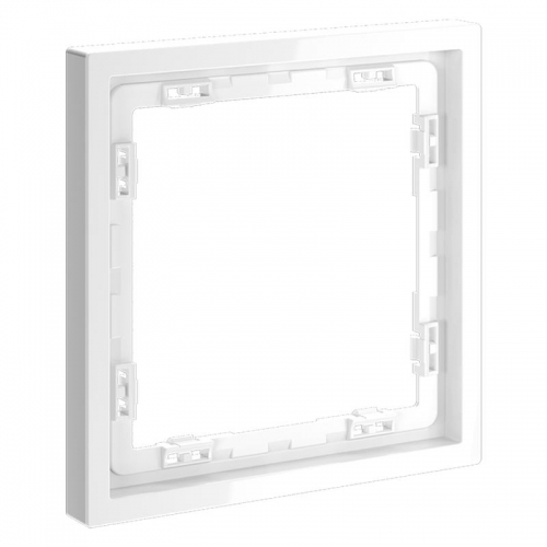 Рамка 1-м S70 пластик. бел. глянцевый Voltum VLS100101 VLS100101