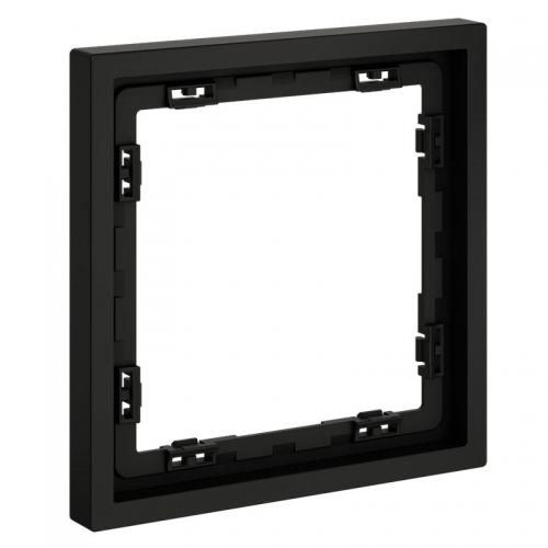 Рамка 1-м S70 пластик. черн. матов. Voltum VLS100108 VLS100108
