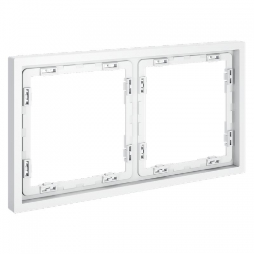 Рамка 2-м S70 пластик. бел. матов. Voltum VLS100202 VLS100202