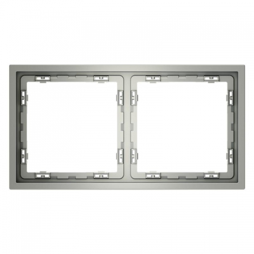 Рамка 2-м S70 пластик. сталь Voltum VLS100205 VLS100205