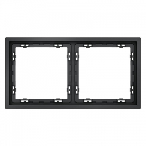 Рамка 2-м S70 пластик. графит Voltum VLS100207 VLS100207