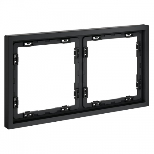 Рамка 2-м S70 пластик. графит Voltum VLS100207 VLS100207