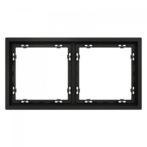 Рамка 2-м S70 пластик. черн. матов. Voltum VLS100208 VLS100208