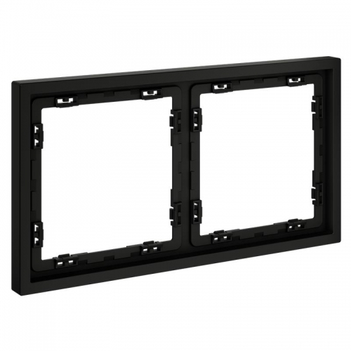 Рамка 2-м S70 пластик. черн. матов. Voltum VLS100208 VLS100208