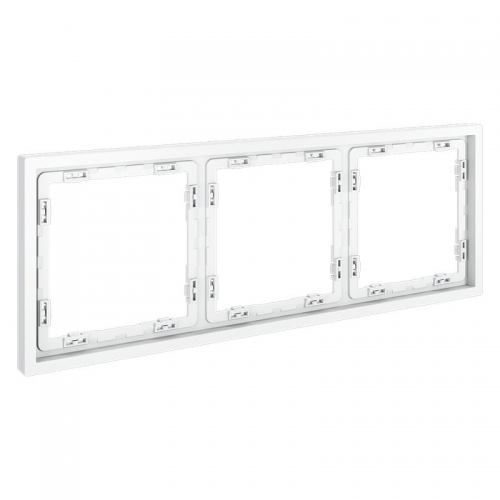 Рамка 3-м S70 пластик. бел. матов. Voltum VLS100302 VLS100302