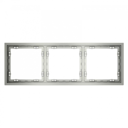 Рамка 3-м S70 пластик. сталь Voltum VLS100305 VLS100305