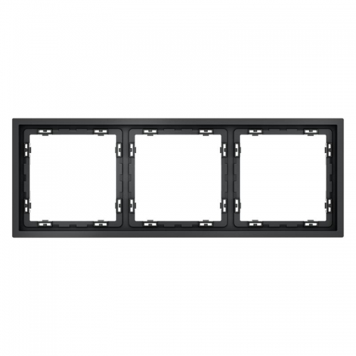 Рамка 3-м S70 пластик. графит Voltum VLS100307 VLS100307