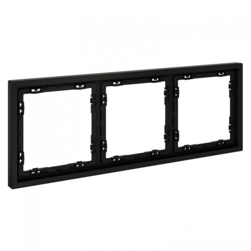 Рамка 3-м S70 пластик. черн. матов. Voltum VLS100308 VLS100308