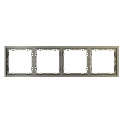 Рамка 4-м S70 пластик. шелк Voltum VLS100404 VLS100404