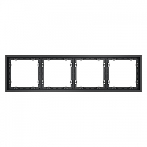 Рамка 4-м S70 пластик. графит Voltum VLS100407 VLS100407