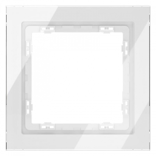 Рамка 1-м S70 стеклян. бел. Voltum VLS110101 VLS110101