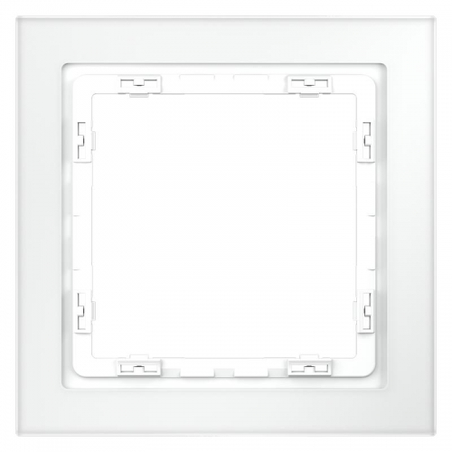 Рамка 1-м S70 стеклян. бел. матов. Voltum VLS110102 VLS110102