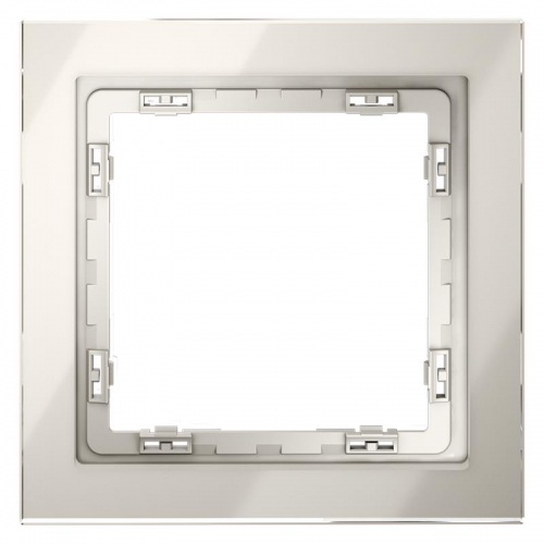 Рамка 1-м S70 стеклян. кашемир Voltum VLS110103 VLS110103