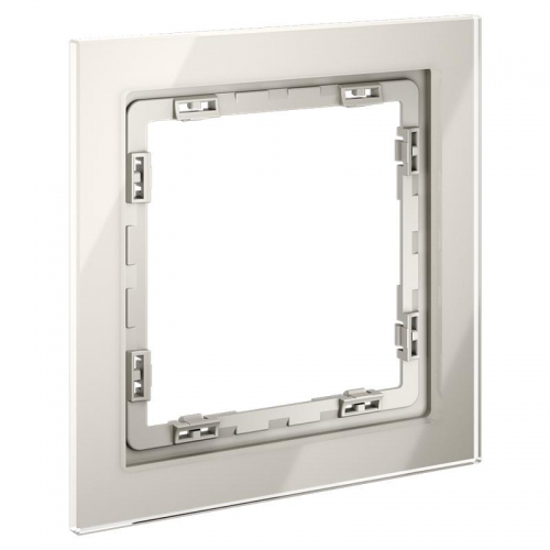 Рамка 1-м S70 стеклян. кашемир Voltum VLS110103 VLS110103