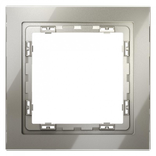 Рамка 1-м S70 стеклян. шелк Voltum VLS110104 VLS110104