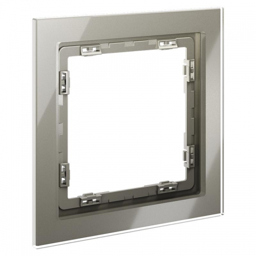 Рамка 1-м S70 стеклян. шелк Voltum VLS110104 VLS110104