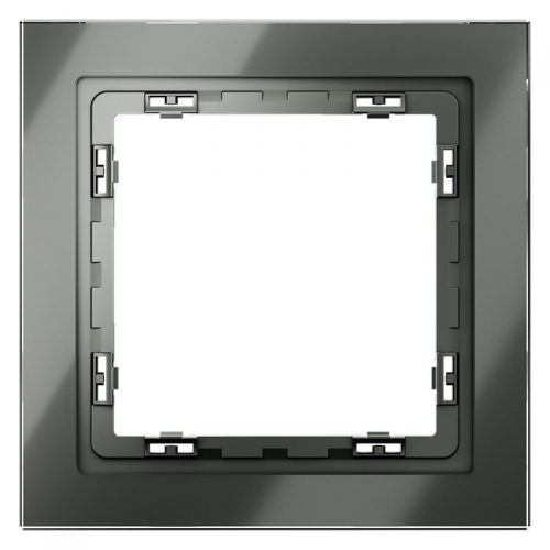 Рамка 1-м. S70 стеклян. титан Voltum VLS110106 VLS110106