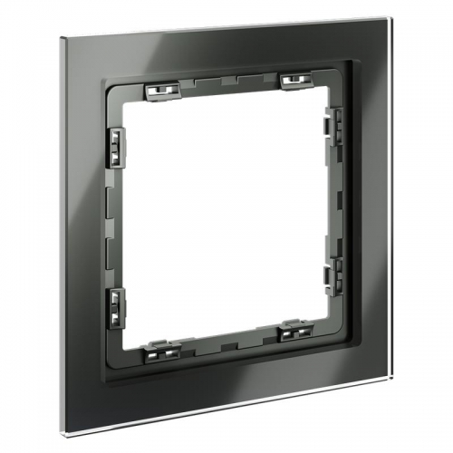 Рамка 1-м. S70 стеклян. титан Voltum VLS110106 VLS110106