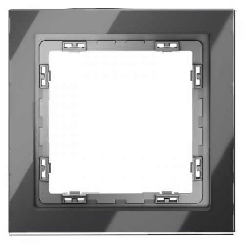 Рамка 1-м S70 стеклян. графит Voltum VLS110107 VLS110107