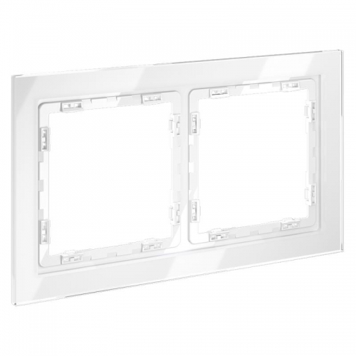 Рамка 2-м S70 стеклян. бел. Voltum VLS110201 VLS110201