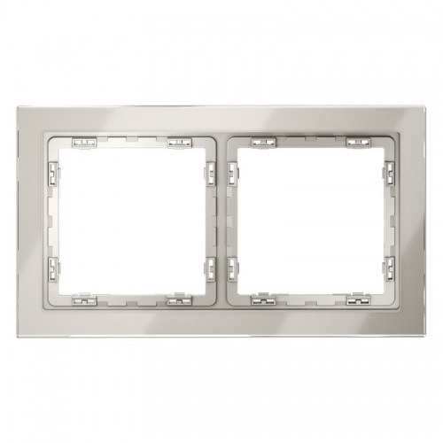 Рамка 2-м S70 стеклян. кашемир Voltum VLS110203 VLS110203