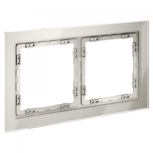 Рамка 2-м S70 стеклян. кашемир Voltum VLS110203 VLS110203