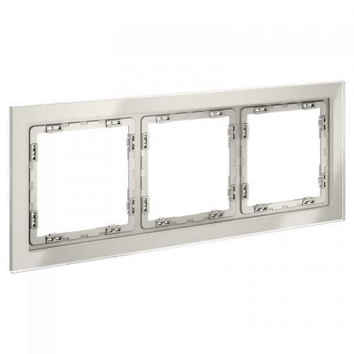 Рамка 3-м S70 стеклян. кашемир Voltum VLS110303 VLS110303