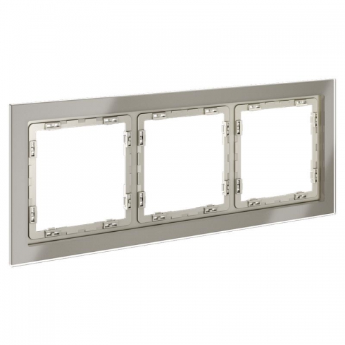 Рамка 3-м S70 стеклян. шелк Voltum VLS110304 VLS110304