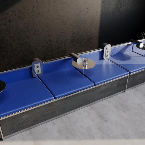 Рамка 3-м S70 стеклян. сталь Voltum VLS110305 VLS110305