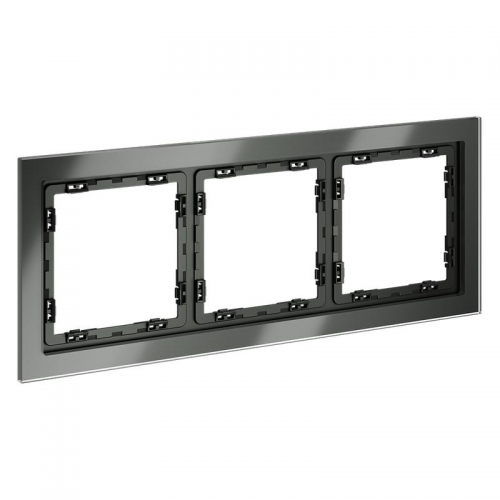 Рамка 3-м S70 стеклян. титан Voltum VLS110306 VLS110306