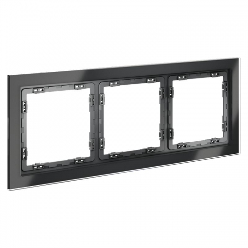 Рамка 3-м S70 стеклян. графит Voltum VLS110307 VLS110307