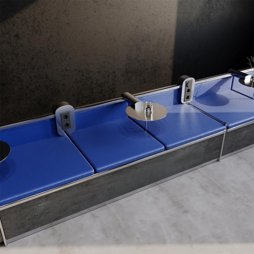 Рамка 3-м S70 стеклян. графит Voltum VLS110307 VLS110307