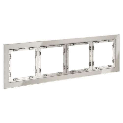 Рамка 4-м S70 стеклян. кашемир Voltum VLS110403 VLS110403