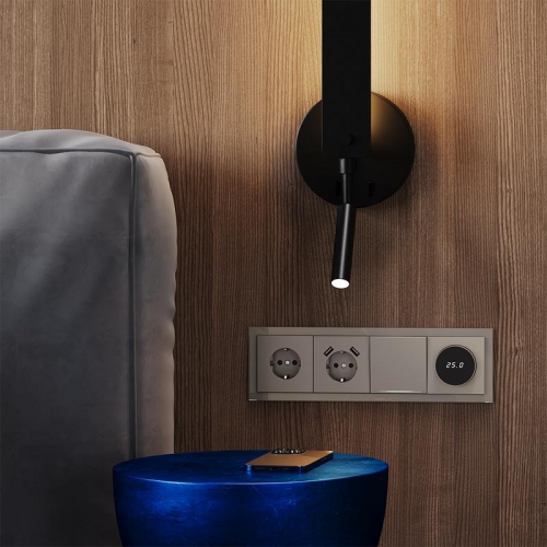 Рамка 4-м S70 стеклян. шелк Voltum VLS110404 VLS110404