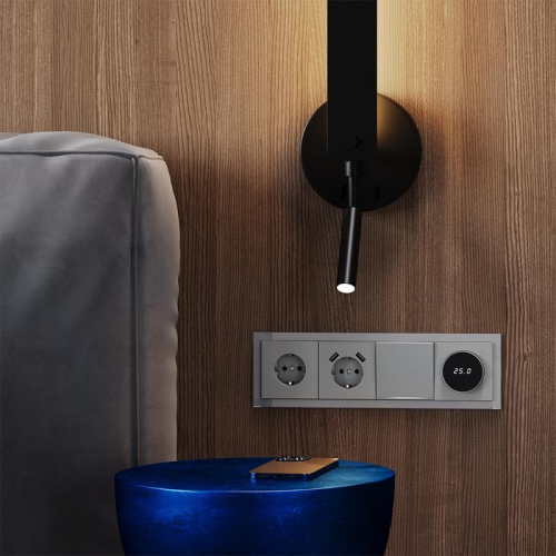 Рамка 4-м S70 стеклян. сталь Voltum VLS110405 VLS110405