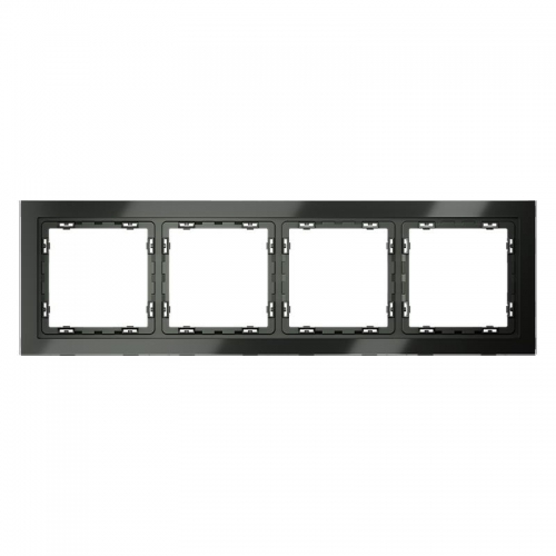 Рамка 4-м S70 стеклян. титан Voltum VLS110406 VLS110406