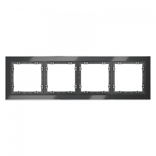 Рамка 4-м S70 стеклян. графит Voltum VLS110407 VLS110407