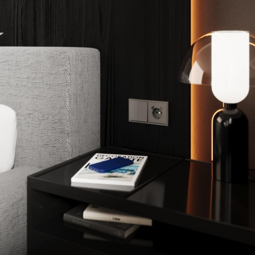 Переключатель перекрестный 2-кл. СП S70 10А механизм кашемир Voltum VLS020503 VLS020503