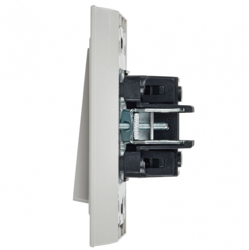 Выключатель 2-кл. СП BRITE ВСР10-2-0-БрБ 10А в сборе бел. IEK BR-V20-0-10-K01-F BR-V20-0-10-K01-F