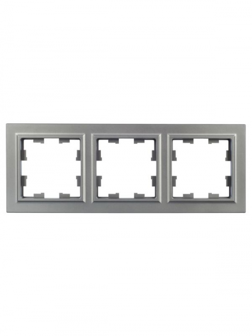 Рамка 3-м BRITE РУ-3-БрС сталь IEK BR-M32-K46 BR-M32-K46